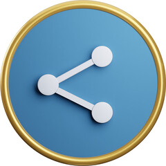 Share Button 3D Icon