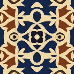 Seamless pattern retro vintage style 90 boho batik pattern tribal ethnic seamless.