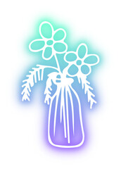 Fototapeta premium Set of Plant neon