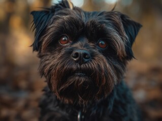 Affenpinscher dog created with Generative AI technology