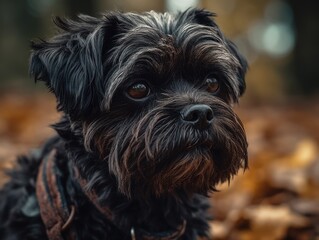 Affenpinscher dog created with Generative AI technology