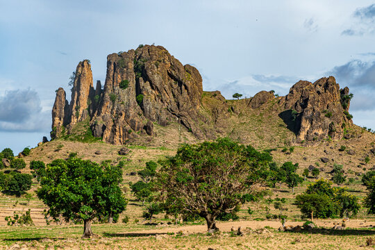 Lunar landscape, Rhumsiki, Mandara mountains, Far North province, Cameroon, Africa