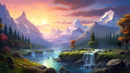 Beautiful Landscape Game Art