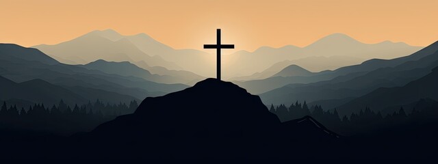 the holy cross in the mountains Generative AI