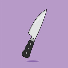 Sharp Knife Vector Illustration Icon food cooking 