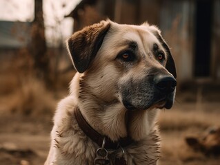 Anatolian Shepherd dog created with Generative AI technology