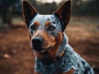 Australian Cattle dog created with Generative AI technology