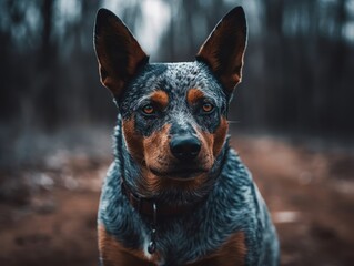Australian Cattle dog created with Generative AI technology