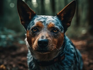 Australian Cattle dog created with Generative AI technology