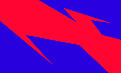 Abstract wavy brutalist contemporary background. Brutal swiss bauhaus design red blue. Vector brutalist trendy retro style