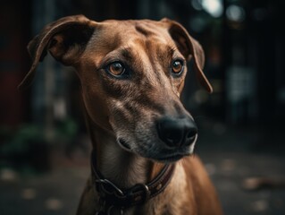 Azawakh dog created with Generative AI technology