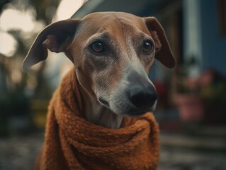 Azawakh dog created with Generative AI technology