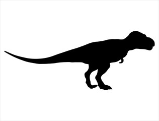 T rex silhouette vector art