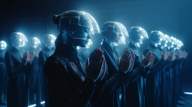 People Worship AI god AI Generative