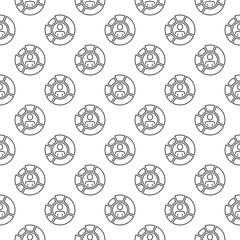 Pie Chart with Man vector concept thin line seamless pattern