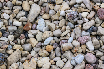 stone pebble path as a background