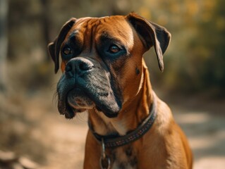 Boxer dog created with Generative AI technology