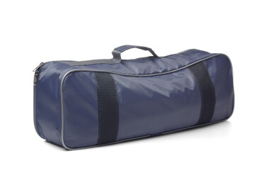 Blue nylon zip bag