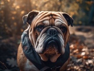 Bulldog created with Generative AI technology