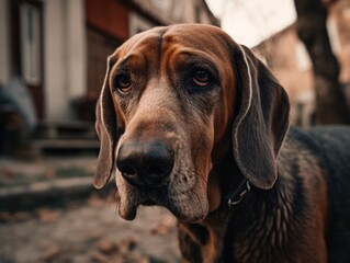 Hound dog created with Generative AI technology