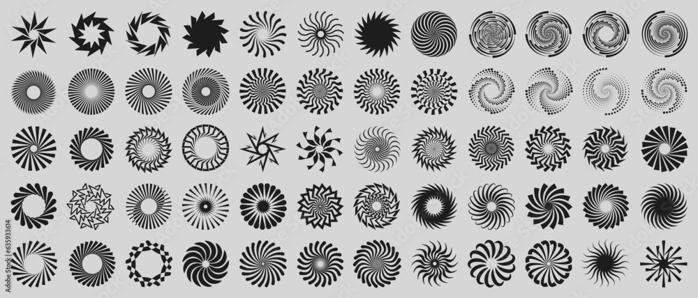 Poster brutalist circle shapes, cool geometric forms. bauhaus minimalist graphic design round elements. tre