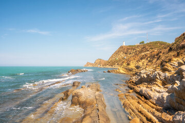 Stunning view of Porto Novo Beach in Zvernec, Vlore, Albania.