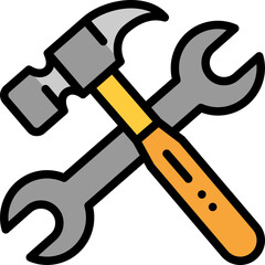 construction filled outline icon