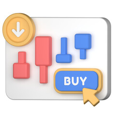 Stock market icon about buy stock