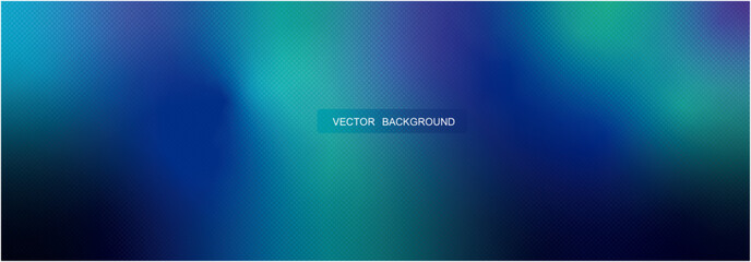 Abstract Blue Background with Defocused Colorful bright Gradient, Spots and highlight. Stylized polar lights.