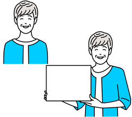 中高年女性の人物アイコン