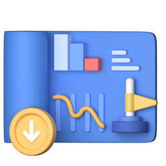 Stock market icon about delisting