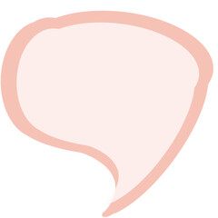 Speech bubble icon with pastel colors 