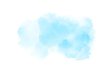 Light blue watercolor elements 