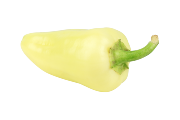 fresh green sweet (capsicum) pepper. Bell pepper or Capsicum annuum, also called sweet pepper or capsicum, isolated from the background
