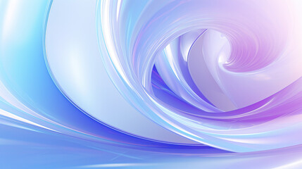Fototapeta premium Spiral Elegance: Abstract Blue and Purple Satin Swirls