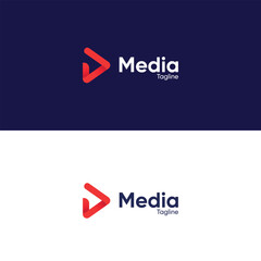 play icon media company or studio logo