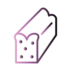 Bake Bakery Bread Gradient Line Icon