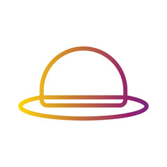 Fall Hat Holiday Gradient Line Icon