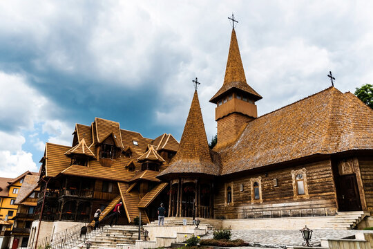 The Monastery of the Protection of the Mother of God. Suceava county, Bucovina. Dorna-Arini, Romania.