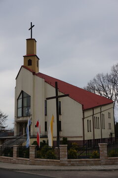 Church of Our Lady of Perpetual Help (kosciol Matki Bozej Nieustajacej Pomocy) in Ostrowy Gornicze. Sosnowiec, Poland.