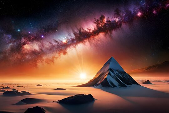 Nebula Cascade background generative ai