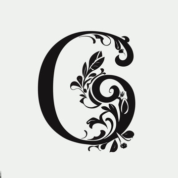 recommend clip art: Floral alphabet