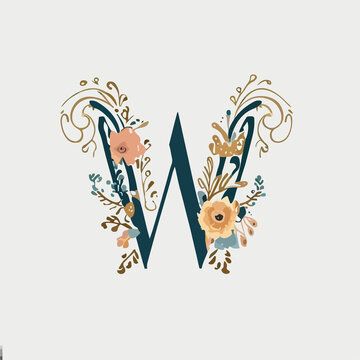 recommend clip art: Floral alphabet