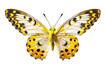 Obraz premium Butterfly with colorful wings isolated on white.