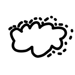 hand drawn cartoon clouds