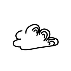 hand drawn cartoon clouds