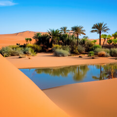 Obraz premium Oasis in the desert