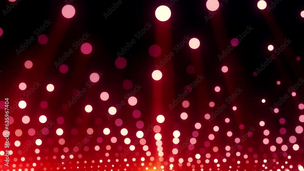 Poster abstract colorful blurred or softy bokeh dots neon lights on dark background