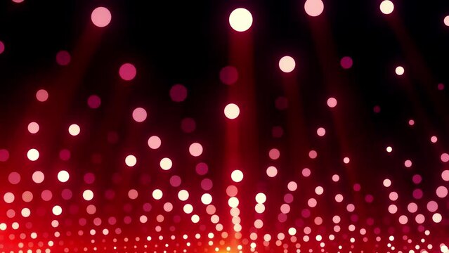 Abstract colorful blurred or softy bokeh dots neon lights on dark background
