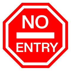 No entry road signs. Vector design. - obrazy, fototapety, plakaty